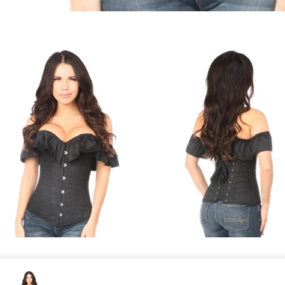 Brand new corsets. Off the shoulder. One is white one is mint green
